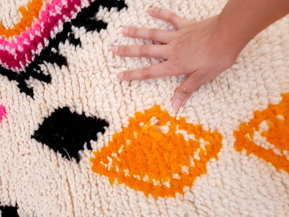 Fine Moroccan rug, Soft Original Artist rug BY ME, Azilal rug Designer rug Berber colorful rug morrocan rug Bedroom rug living room rug