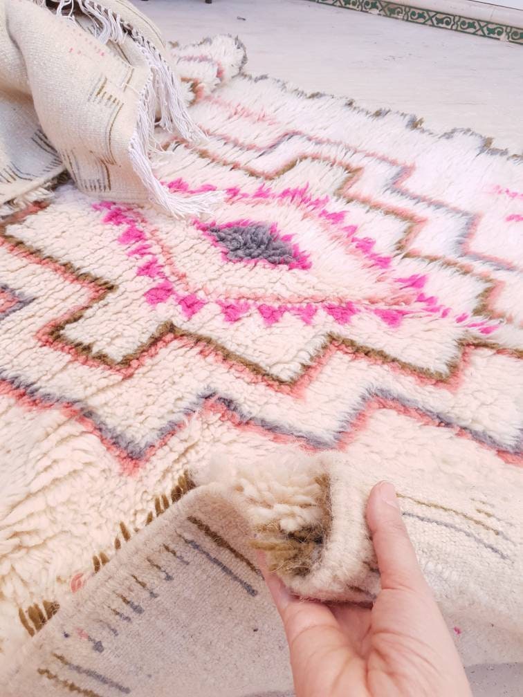 Finest Moroccan rug Azilal Rug by ME Pink rug, Pastels Designer rug Authentic High Atlas Rug bedroom rug living room rug nursery rug