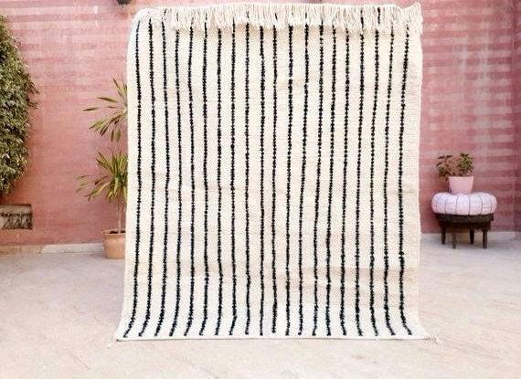 Beni Ourain rug 5x5.9 moroccan rug, soft wool rug, bedroom rug, living room rug, nursery rug, berber wool rug, morrocan bedside rug