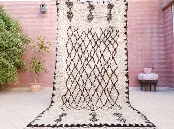 50% OFF CLOSING SALE Vintage Moroccan rug 4.1x8.5 Azilal rug | Precious Vintage berber wool rug | Handmade carpet