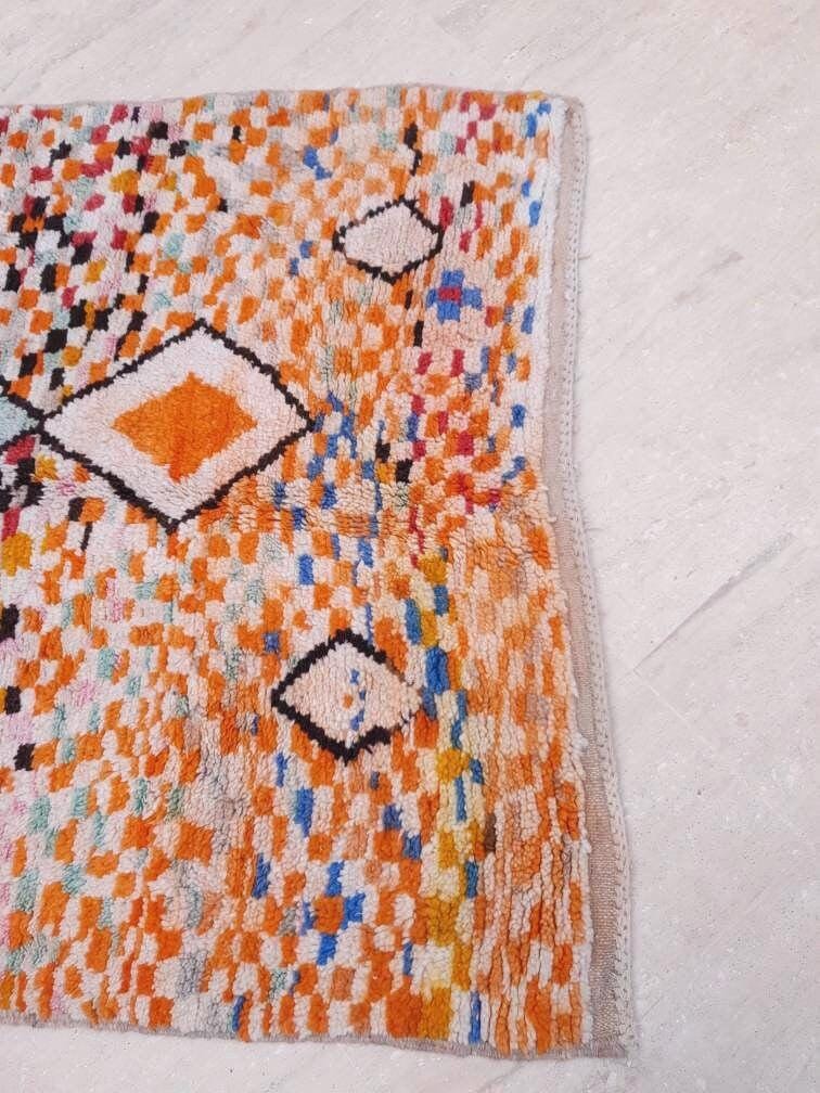 50% OFF CLOSING SALE Vintage Moroccan rug 5x8 boujaad rug gorgeous authentic Berber beige living room rug bedroom rug beni ourain rug