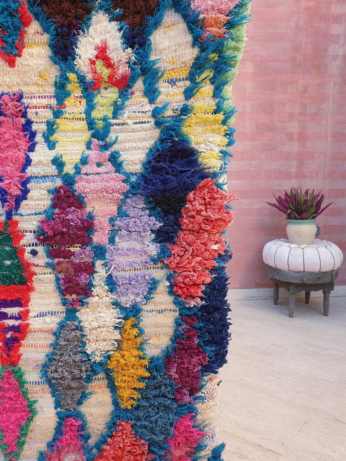 50% OFF CLOSING SALE Vintage Moroccan Rug 3x5.7 Gorgeous Vintage Boujaad Rug | Wool Berber Azilal Rug | Rare Tribal rug | accent rug