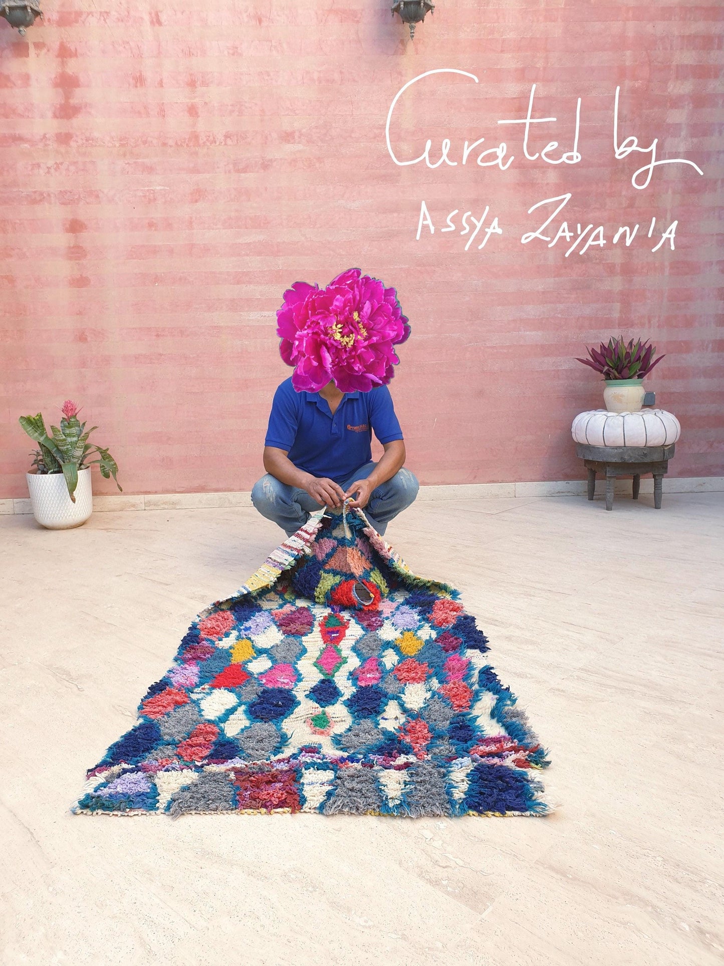 50% OFF CLOSING SALE Vintage Moroccan Rug 3x5.7 Gorgeous Vintage Boujaad Rug | Wool Berber Azilal Rug | Rare Tribal rug | accent rug