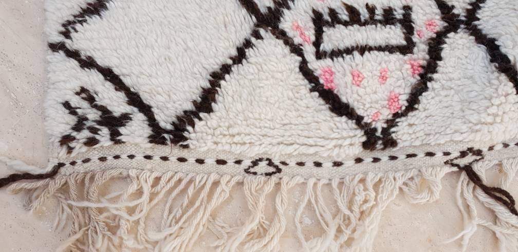 Unique Morrocan Rug 6.1x10 by Me, fine wool rug Moroccan Artist rug bedroom rug living room rug, finest wool rug beni ourain rug, azilal rug