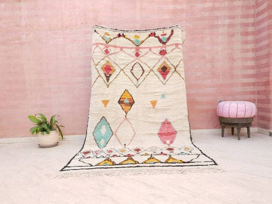 Softest Moroccan rug,Fine  Designer Azilal rug Amazing Authentic Berber morrocan rug Colorful rug bedroom rug nursery rug
