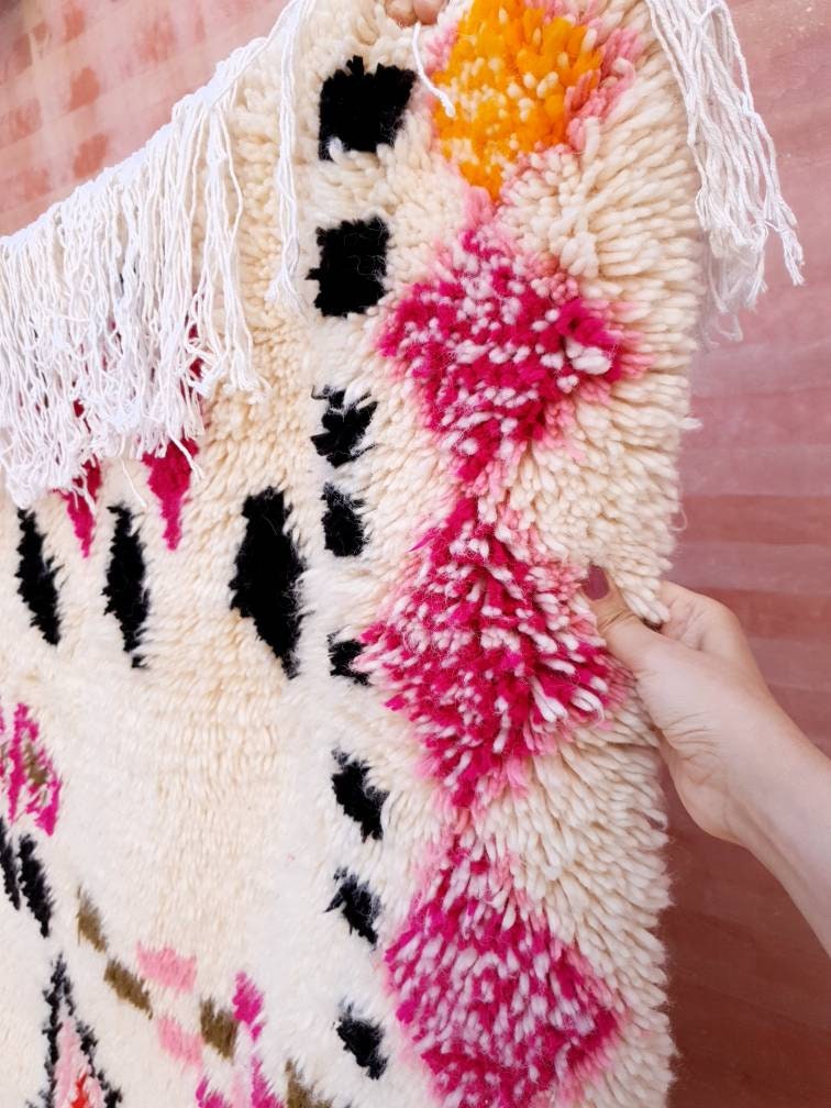 Fine Moroccan rug, 5x8.5 Original Artist rug BY ME, Azilal rug Designer rug Berber colorful rug morrocan rug Bedroom rug living room rug