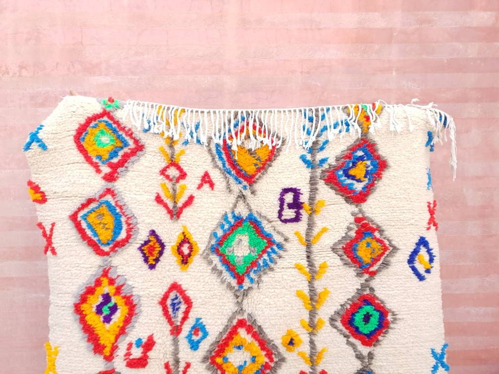 Moroccan rug, 5x8.5 "Fine Azilal Rug "Oil Painting" Artist rug, designer rug berber colorful rug morrocan rug bedroom rug