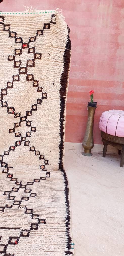 50% OFF CLOSING SALE Vintage Moroccan Rug 5x10.5 Vintage Azilal Rug, Beige Boujaad Rug, Large moroccan rug, berber antique rug