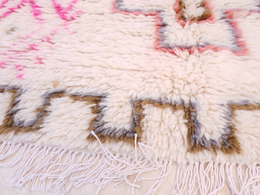 Finest Moroccan rug 5x8 Azilal Rug by Me Pink rug, Pastels Designer rug Authentic High Atlas Rug bedroom rug living room rug nursery rug 5x8