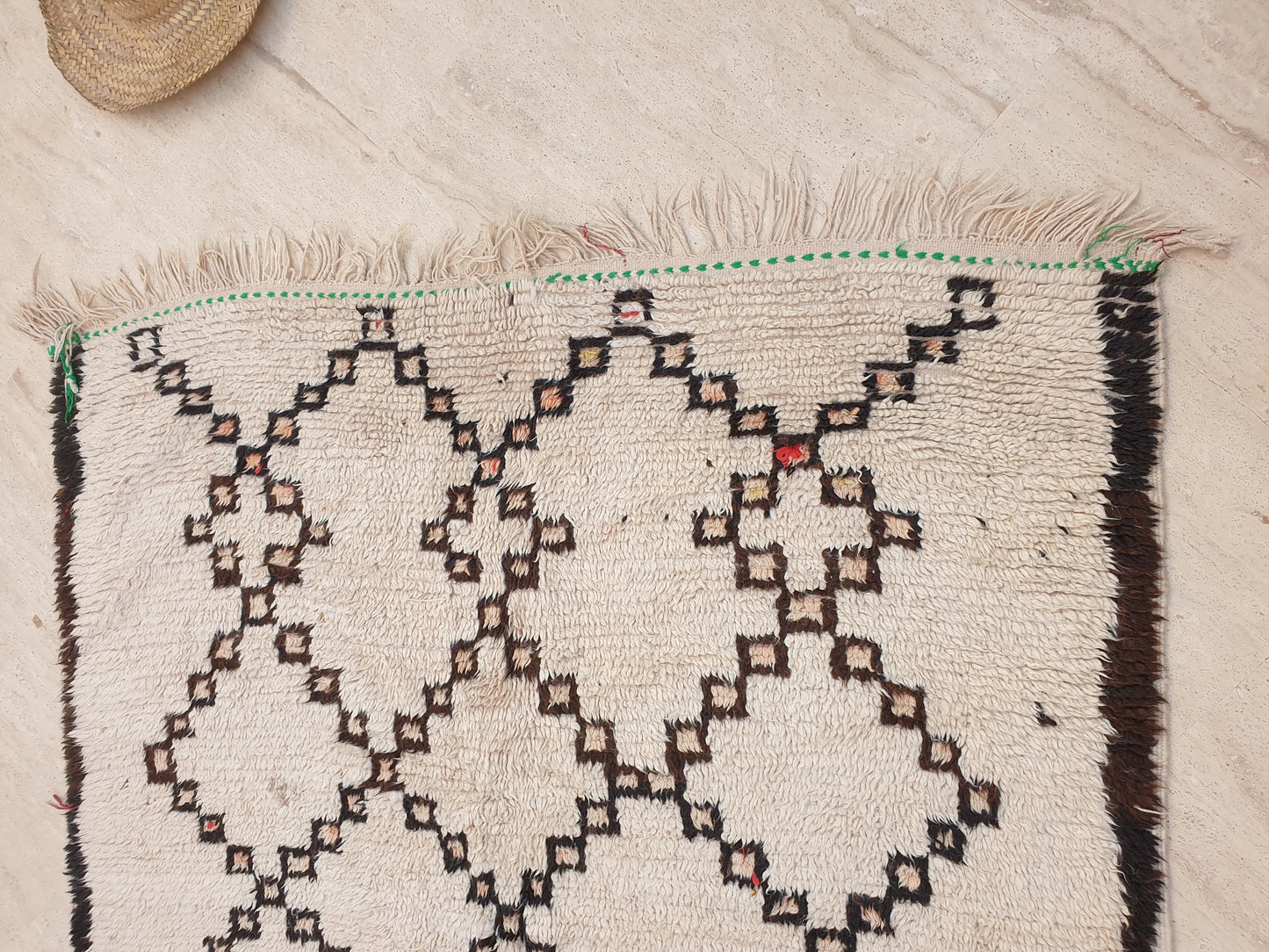 50% OFF CLOSING SALE Vintage Moroccan Rug 5x10.5 Vintage Azilal Rug, Beige Boujaad Rug, Large moroccan rug, berber antique rug