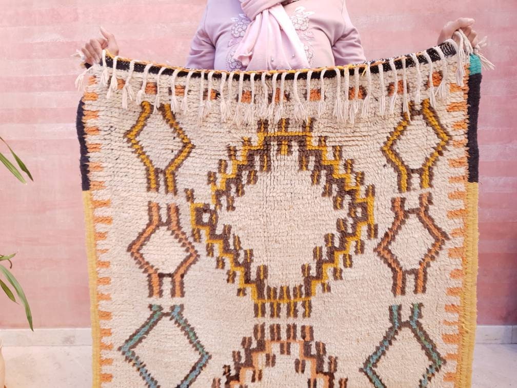 50% OFF CLOSING SALE Vintage Moroccan Rug 3x9 Unique Vintage Runner rug, Berber collector rug berber Rug, Bohemian tribal rug